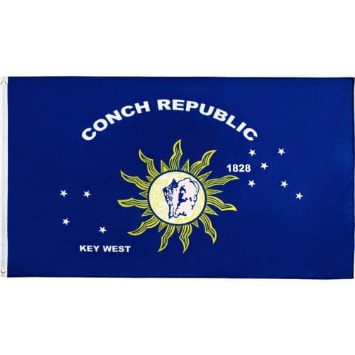 Yehoy hanging 90*150cm Conch Republic Key West Florida Flag for Decoration