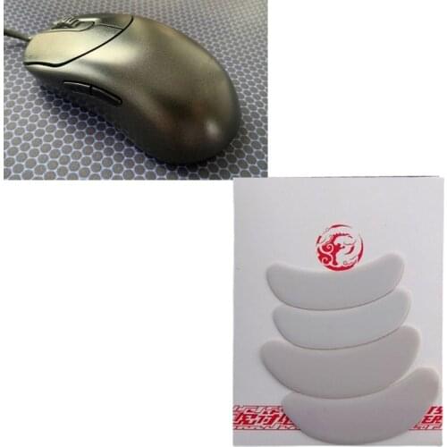 2 Sets/pack Tiger Gaming Mouse Feet Mouse Skate For VAXEE ZYGEN NP-01 Mouse White Mouse Glides Curve Edge