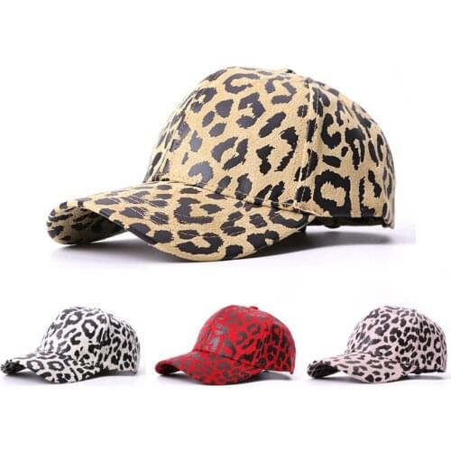 Unisex Fashion New Leopard Print BasebaIl Cap For Women Men Brand Hats Sun Beach Spring And Summer Snapbacks Bone Chapeu Female