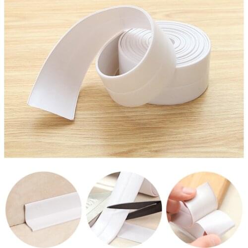 New PVC Tape Self-adhesive Waterproof Stickers Kitchen Bathroom Bathtub Sealant Tapes Mildew resistant waterproof Stickers Tape