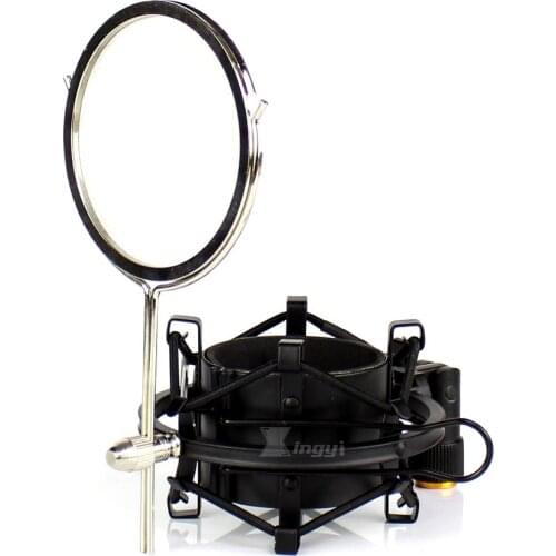 55-60mm Metal Spider Microphone Stand Windscreen Shockproof Filter Shock Mount Mic Holder For MXL GENESIS 770X 990 770 V63M 4000