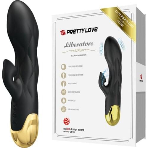 Pretty Love USB Charge G-spot Vagina Massage Stick Female Masturbation Vibrator Electric Adult Product Sucking Vibrator Toys