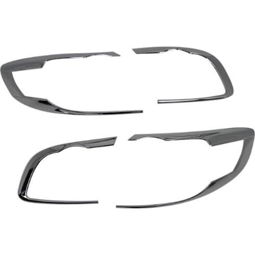 For Hyundai Santa Fe 2010 2011 2012 ABS Chrome Car Rear Light Cover Trim Tail lights Lamp Stickers Exterior Accessories