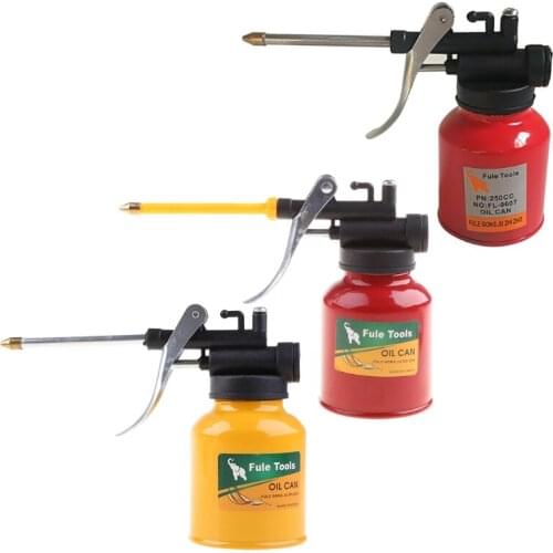 Spout Thumb Pump Workshop Oiler Oil Can Red Pressure Oiler Grease Gun Pump 1XCF