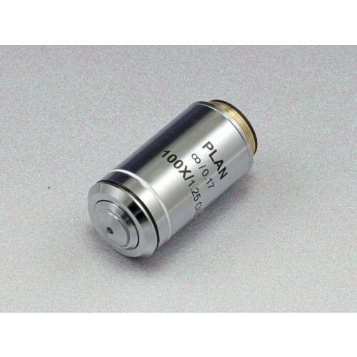 Factory Whole Sale, biological Microscope infinite plan achromatic Objective 100X /1.25mm ,suitable for OlympusCX microscope