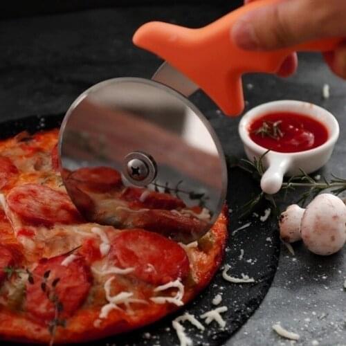 Stainless Steel Pizza Cutter Single Wheel Cut Tools Pizza Knife Cake Tools Wheel Use For Waffle Cookies Household Kitchen Tools