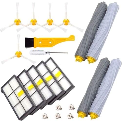 Replacement Parts for iRobot Roomba 800 900 Series 805 860 870 871 880 890 960 980 Vacuum Cleaner Roller Filters Side Brushes