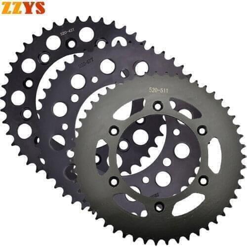 520 43T 47T 51T Rear Sprocket Gear Wheel For Betamotor 250 300 RR 2T 2013-2018 390 RR 15-18 390 RS 15-16 250RR 300RR 390RR 390RS