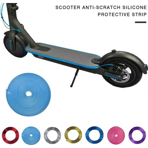 8m Scooter Protection Strip Anti-collision Decoration Strip PVC DIY Scooter Sticker Replacement for Xiaomi M365