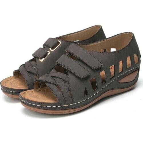 Women Sandals New Summer Platform Ladies Hollow Sandals Female Comfortable Soft Sole Plus Size 43 Wedges Shoes Sandalias Mujer