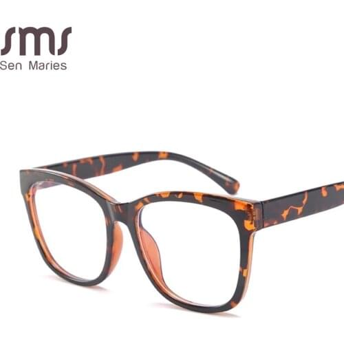 Anti-blue Square Optical Frames Women Men Eyeglasses Fashion Myopia Glasses Frames TR90 Retro Clear Prescription Frame Lady