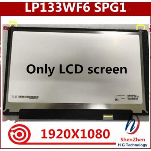 100% Test well 13.3" Laptop LCD Screen Panel Matrix Replacement LP133WF6 SPG1 Display screen LP133WF6 (SP)(G1) 30PIN