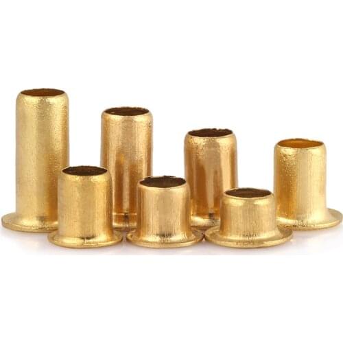 1000pcs M1.3 Copper Hollow Rivet Tubular Rivets circuit board double-sided PCB nails Copper Corns