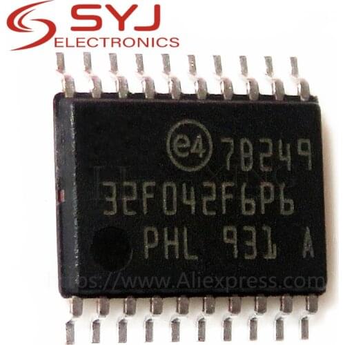 1pcs/lot STM32F042F6P6 STM32F042 32F042 TSSOP-20 IC MCU 32BIT 16KB FLASH best quality In Stock