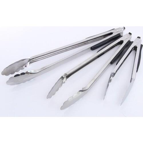 2021 New Arrival Stainless Steel Kitchen Heat Resistant Food Tongs for Frying Cooking Serving Barbecue