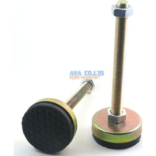 4 Pieces 60mm Base M14x150mm Adjustable Anti Slip Lathe Leg Furniture Leveling Feet Pad