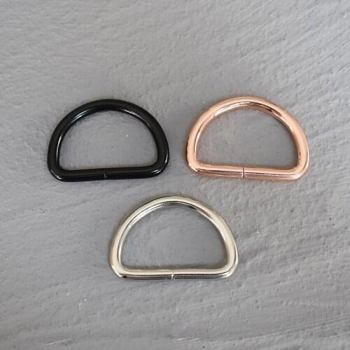 50 Pcs 30mm Metal High Quality Hand Bag Purse Strap Belt Dog Collar Chain Web D Ring Buckle DIY Heavy Duty Strong Thickness 30-D