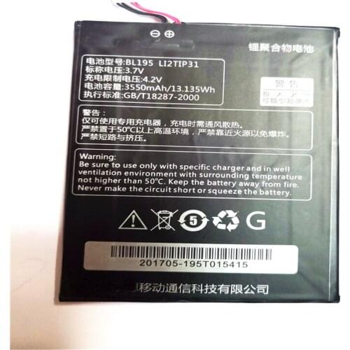 3550mAh BL195 tablet mobile phone battery Batterie for Lenovo A2107 A2207 L12T1P31 with Repair Tools