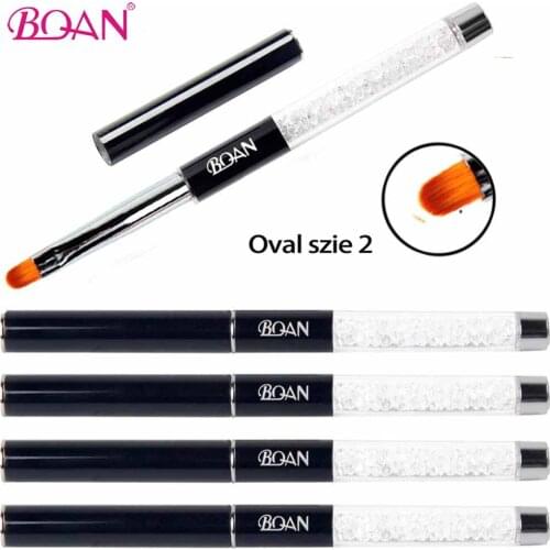 BQAN Oval UV Gel Brushes Acrylic Nail Art Design Builder DIY Nail Tools Nail Art Brush Pen Painting Drawing UV Gel Manicure Tool