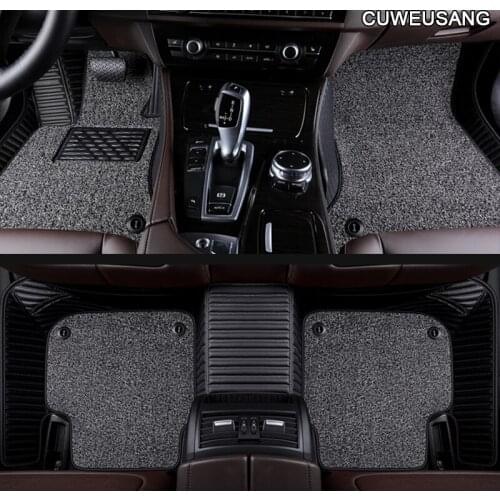 CUWEUSANG Custom Car floor mat For Citroen DS DS3 DS4 DS5 DS6 DS7 DS4S DS5LS For Dodge Journey auto floor mats