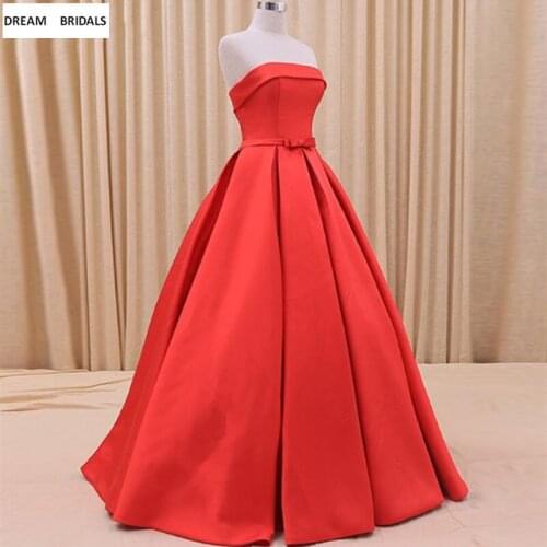 Red Long Formal Evening Dresses Abiye Gece Elbisesi 2019 Couture Robe De Soiree Sleeveless Pleat Ruched Prom Party Dresses
