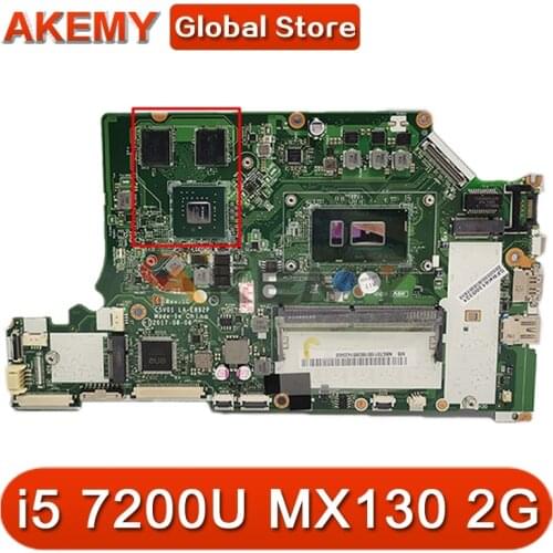 For ACER A515-51G A615-51G A315-53G Laptop motherboard C5V01 LA-E892P CPU i5 7200U GPU MX130 2G 4G RAM DDR4 Test OK Mainboard