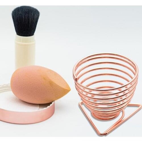 Sponge Rack Practical Polished Stainless Steel Anti-rust Makeup Sponge Holder for Sponge Drying