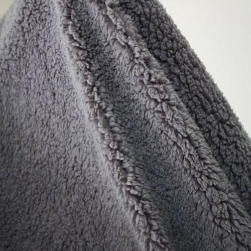 Good 1cm Long Grey Soft Plush Faux Fur Fabric Cotton Wool Lamb Knit Cloth Sewing Material Diy Home Decoration/dress Clothing