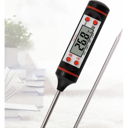 Kitchen Cooking Thermometer Accurate HD Display Stainless Steel Kitchen Meat Thermometer BBQ Baking Electronic Food Thermometers