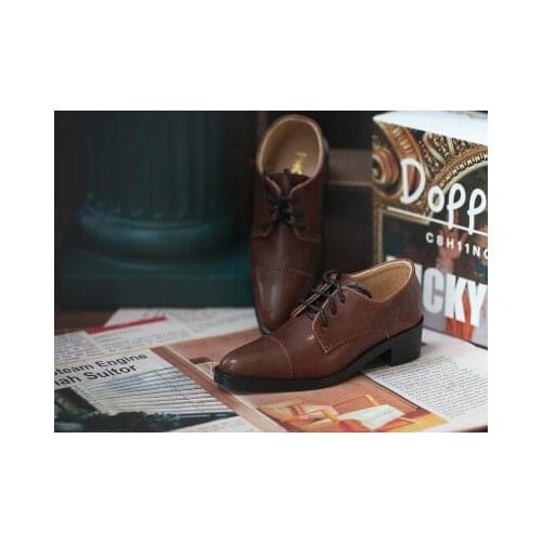 BJD doll shoes are suitable for 1/3 Uncle size fashionable gentleman shoes with pointed head black white grey and brown etc