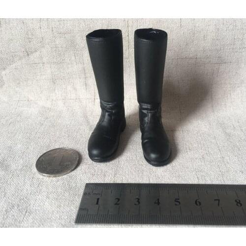 1/6 Scale WWII German Officer Tall Combat Boots Model for 12" Action Doll Toys