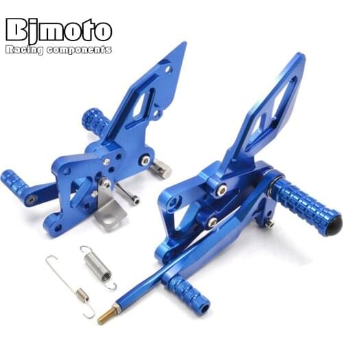 BJMOTO For Yamaha YZF R3 2015-2020 R3 ABS 2017-2020 YZF R25 2013-2020 Racing Foot pegs Adjustable Rearset Rear Sets
