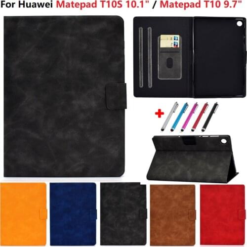 Funda for Huawei MatePad T10S T 10S Case 10.1 Inch AGS3-L09/W09 Stand TPU Cover for Huawei MatePad T10 T 10 S Case 9.7 Cover Pen
