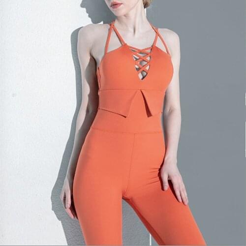 Sexy Splicing Sport Suit Elastic Yoga Sets Fitness Jumpsuit Sportswear For Women Gym Running Training Workout Athletic Suit