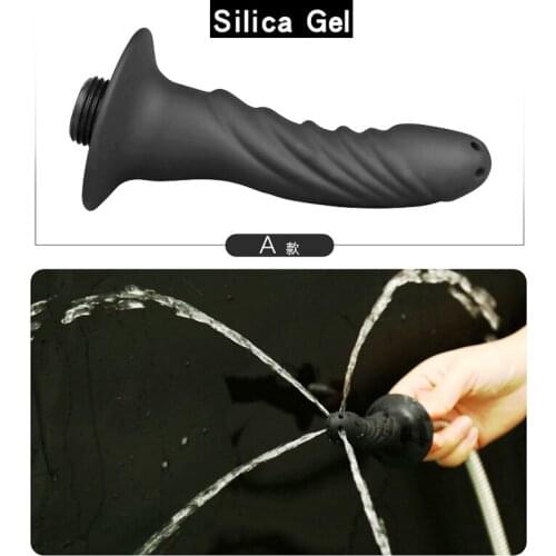 Silicone Anal Enema Shower Klysma Douche Bidet Cleaning Hygienic Douche Enema Anal Clistere Shattaf Bidet Douche Anal Shower