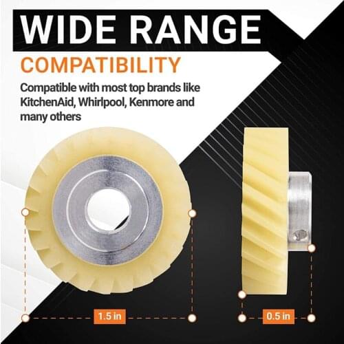 Ultra Durable W10112253 Mixer Worm Gear Replacement Part Exact Fit for Kitchen Aid Replaces 4162897 4169830 AP4295669