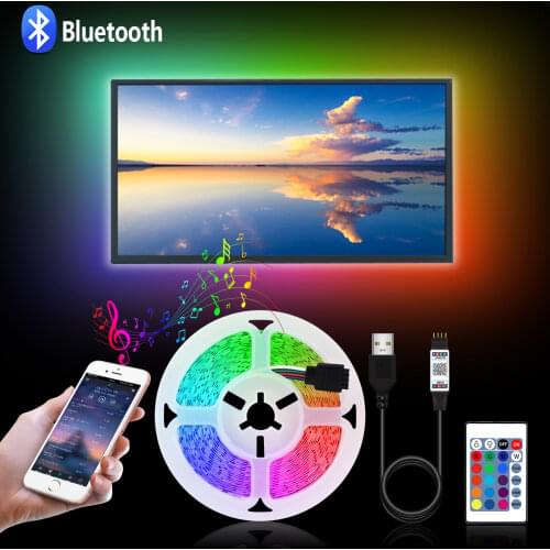 USB Cable Charger Power Supply 5V USB LED Strip 5050 Bluetooth light TV LED Backlight Waterproof String lamp RGB/Warm/Cool White