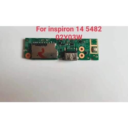 FOR Dell Inspiron 14 5482 Power Button USB SD Card Reader IO Circuit Board WITH CABLE 2Y03W CN-02Y03W 02Y03W