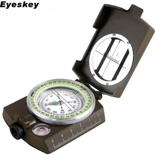 Military Lensatic Compass Survival Military Compass Hiking Outdoor Camping Equipment Geological Compass Compact Scale