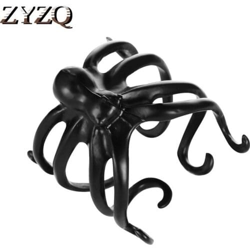 ZYZQ Gothic Vintage Octopus Ring For Women Cthulhu Mythical Couple Open Ring Exaggerated Halloween Accessories
