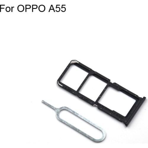 2PCS For OPPO A55 5G Tested Good Sim Card Holder Tray Card Slot For OPPO A 55 5G Sim Card Holder OPPOA55
