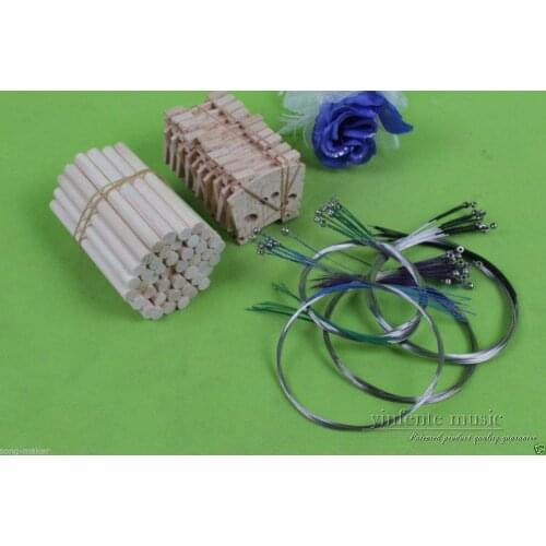 10pcs violin bridge 10pcs sound post violin string Maple & Spruce wood #687