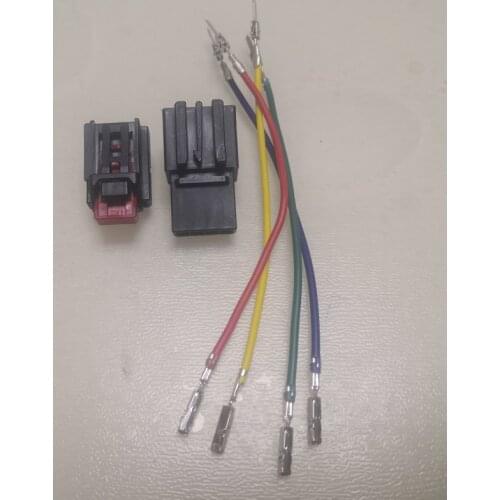 1sets/lot 4 Pin/Way Female Male Car Taillight Chair Connector Plug With 10cm Wire Pigtail For VW Sagitar Magotan Golf Tail lamp