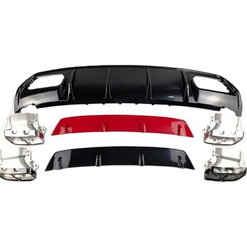 For Mercedes Benz W176 Car rear bumper body kit Hatchback 4 Door 2013 2018 A45 AMG A180 A200 Rear Diffuser Lip Spoiler