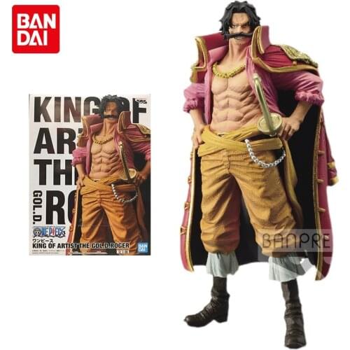 Bandai One Piece Anime Figure KOA KING OF ARTIST Gol D Roger Genuine Model Peripheral Collection Decoration Children Toys