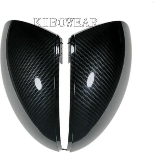 Side Wing Mirror Caps Cover for VW Tiguan MK1 Yeti Sharan (Carbon Look) 2009 2010 2011 2012 2013 2014 2015 Replacement