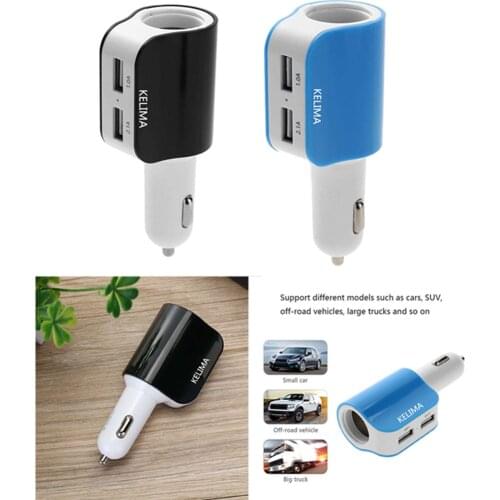 1 Piece 2.1A Dual USB 5V Car Cigarette Lighter Socket Splitter Power Charger Dual USB Car Charger Adapter