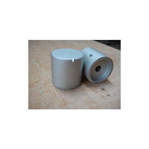 Diameter 25mm high 25 mm solid silver aluminum knob /volume knob /potentiometer knob /HIFI audio accessories