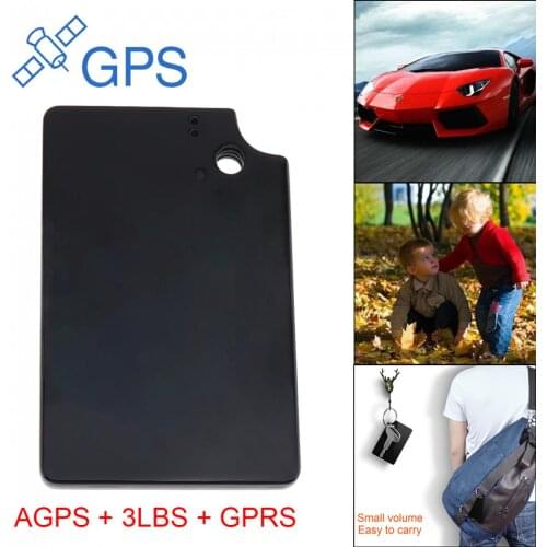 GT012 Ultra-thin Card style Mini GPS Tracker for old Man Children Cars Vehicle Real Time Tracking Device Geo-fence SOS Free APP