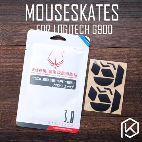 Hotline games 2 sets/pack original competition level mouse feet skates gildes for logitech g900 0.6mm thickness